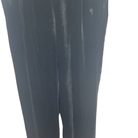 Vince Trouser Pants Velvet Single Pleat Elastic Waist Pull On Black Size Small - Picture 7 of 14